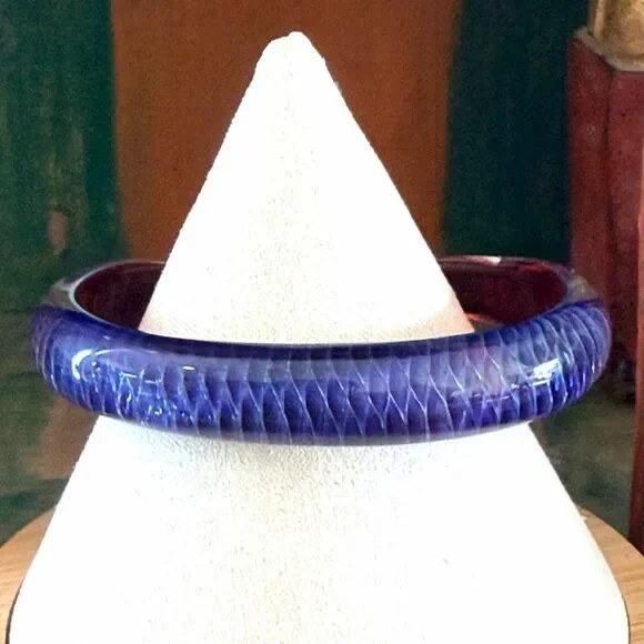 Kevin O’Grady Art Glass Cuff Bracelet - Picture 1 of 9